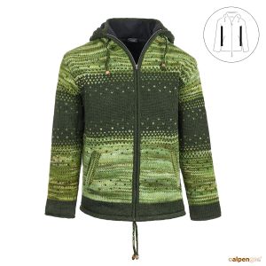 Wolljacke Modell Maximo Grün Vorderseite